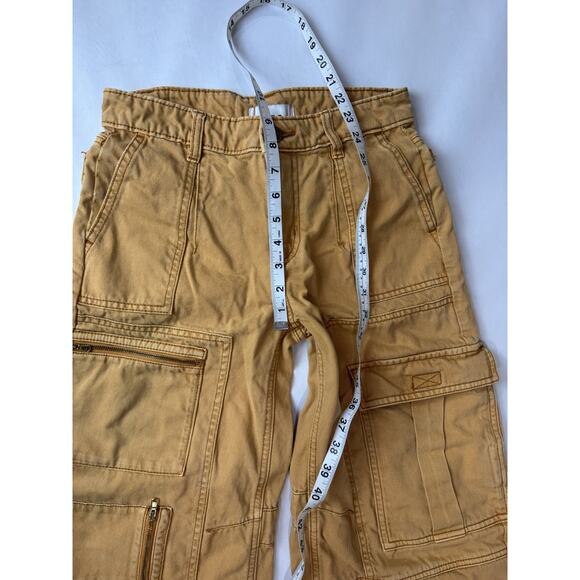 Baggy Grunge BDG Extreme Wide Leg Utility Skater Cargo Pants Jeans Mustard 24 - Picture 5 of 13